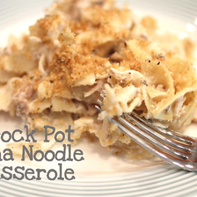 Crock Pot Tuna Noodle Casserole