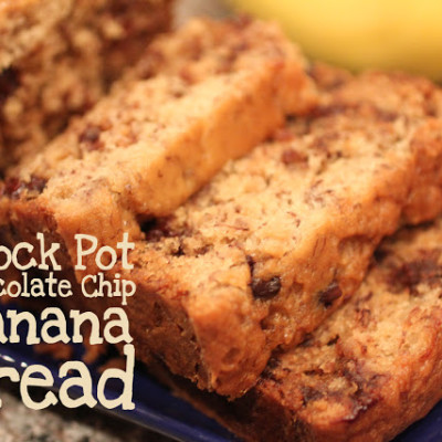 Crock Pot Chocolate Chip Banana Bread