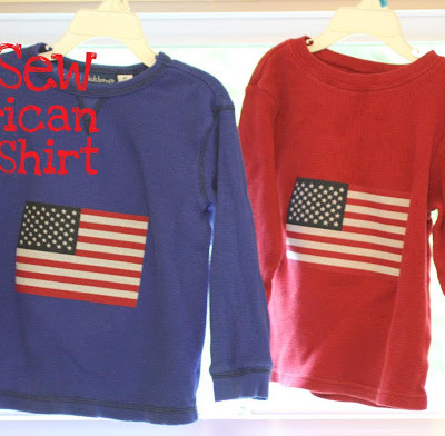 No-Sew American Flag Shirts