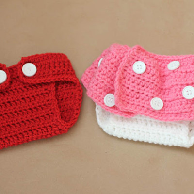 Mickey and Minnie Inspired Crochet Diaper Covers