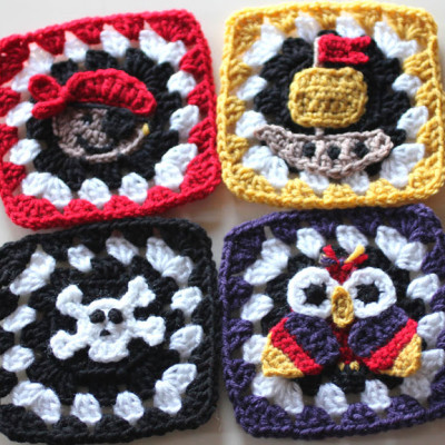 Pirate Granny Squares Crochet Patterns