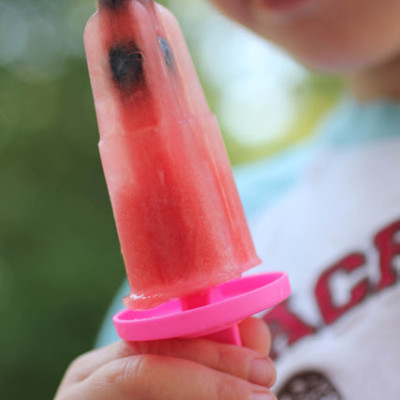 Watermelon Blueberry Popsicles