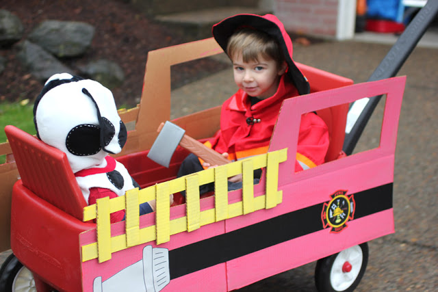 Fireman, Fire Dog, Fire Truck Halloween Costume - Repeat Crafter Me