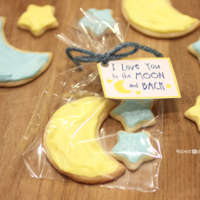 I Love You to the Moon and Back Cookies