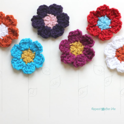 Simple Spring Crocheted Flowers