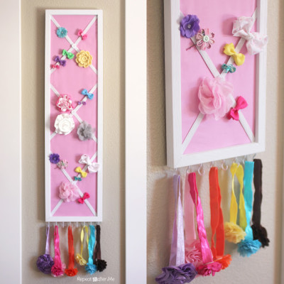 DIY Hair Bow Holder (or Message Board!)
