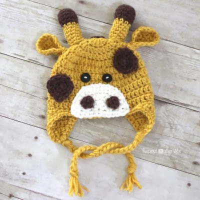 Crochet Giraffe Hat Pattern