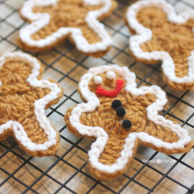 Crocheted Gingerbread Man Cookie Pattern
