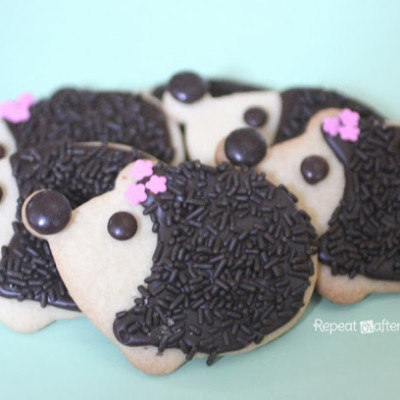 Hedgehog Sugar Cookies
