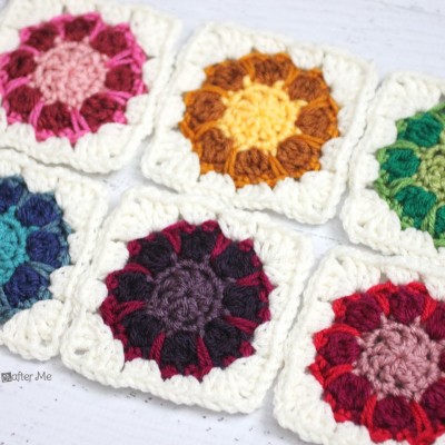 Crochet Dahlia Squares Pattern