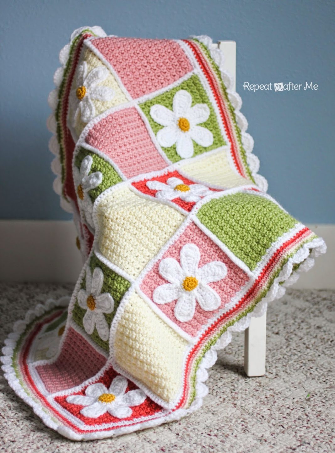 Susan's Family DIY Crochet Blanket Kit Fallen Flowers Blanket
