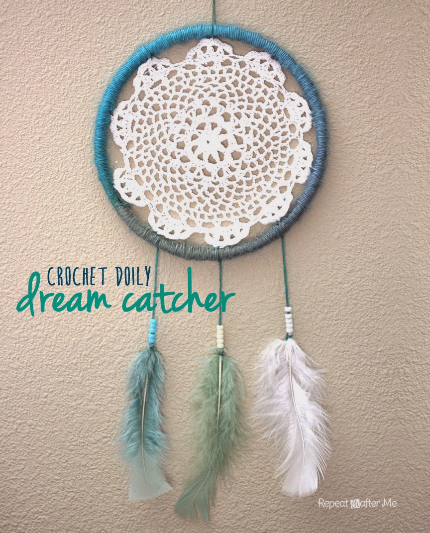 Antique Hand Crochet Lace Doily Dreamcatcher Let Her Sleep For When She Wakes She Will Move Mountains