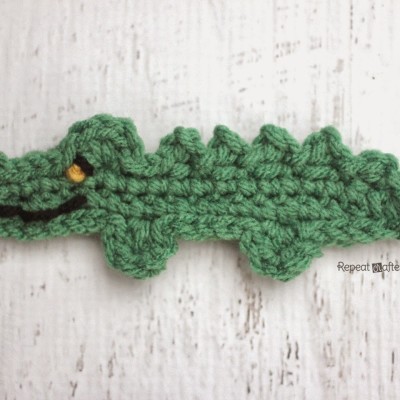 A is for Alligator: Crochet Alligator Applique