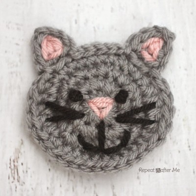 C is for Cat: Crochet Cat Applique