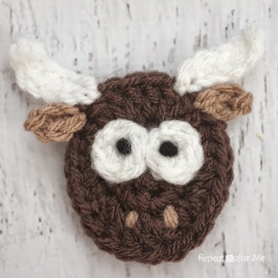 Y is for Yak: Crochet Yak Applique