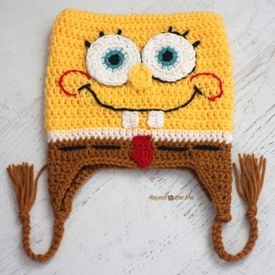 Crochet Bob the Square Sponge Hat