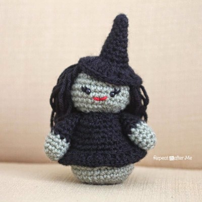 Weeble Wobble Crochet Witch