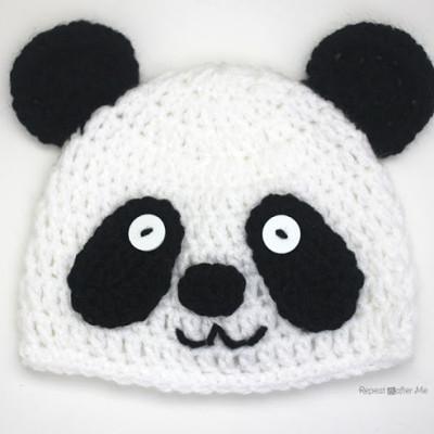 Crochet Panda Bear Hat