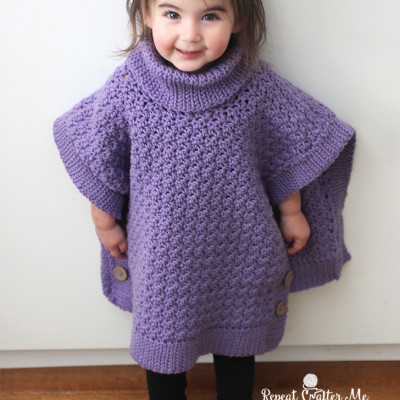 Yarnspirations Crochet Poncho For You and Me and Giveaway!