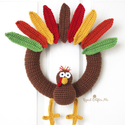 Crochet Turkey Wreath