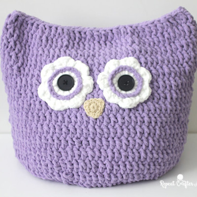 Crochet Oversized Owl Pillow