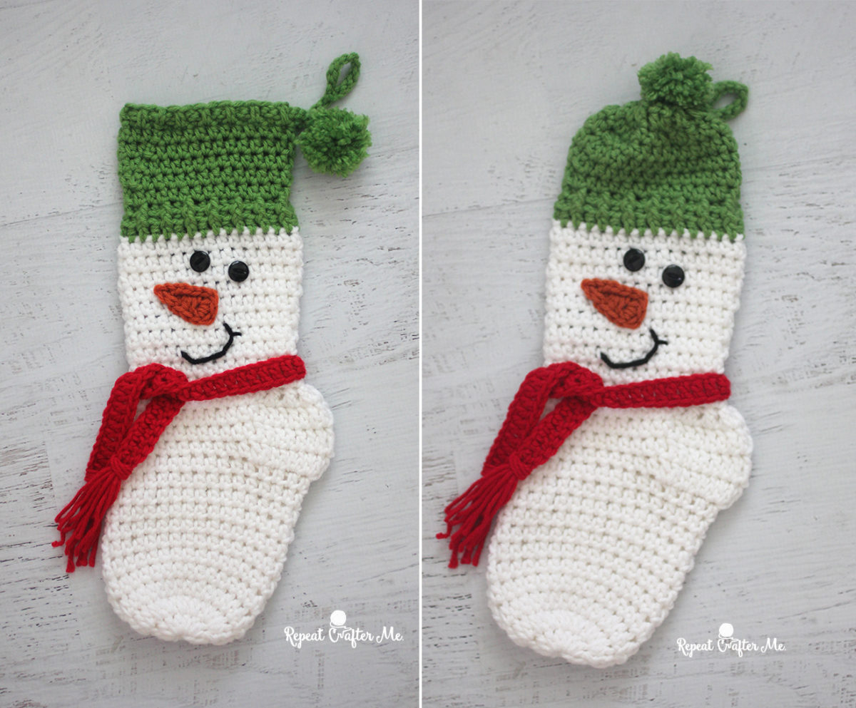 Vintage Snowman Needlepoint Stocking
