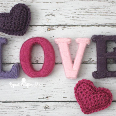Yarn Wrapped LOVE Letters