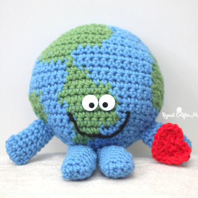 Crochet Planet Earth Cuddle Buddy
