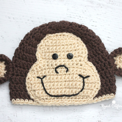 Crochet Monkey Hat Pattern