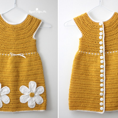 Caron Crochet Daisy Dress
