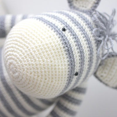 Crochet Zebra based on Yarnspirations Knit Zebra