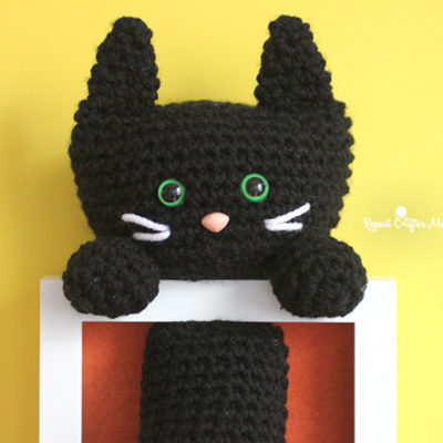 Crochet Cat Shadow Box Wall Art Decor