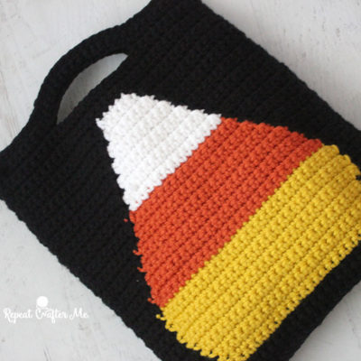 Crochet Candy Corn Trick or Treat Bag