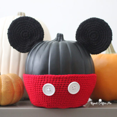 Mickey Mouse Crochet Pumpkin