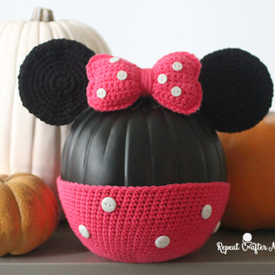 Minnie Mouse Crochet Pumpkin