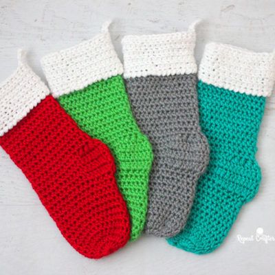 Caron Crochet Christmas Stocking