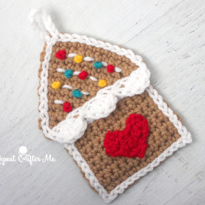 Crochet Gingerbread House Ornament