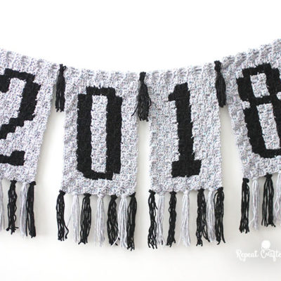 Crochet New Years Banner