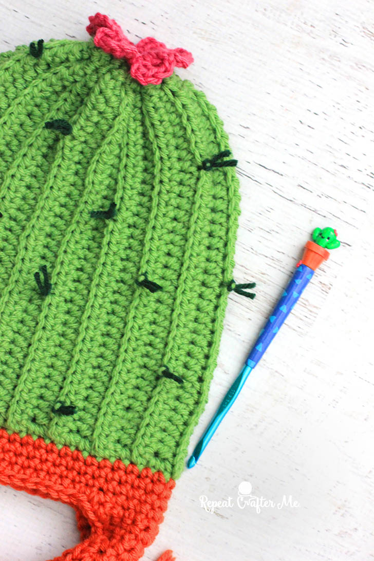 Crochet Cactus Hat - Repeat Crafter Me