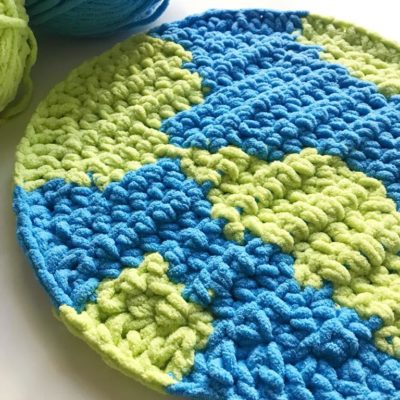 Crochet Planet Earth Pillow