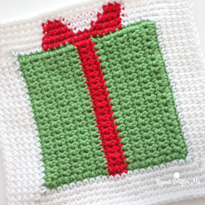 Crochet Gift Box Granny Square (Version 2)
