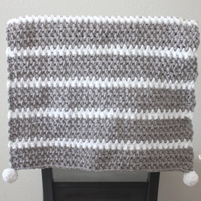 Quick and Easy Bernat Moss Stitch Baby Blanket