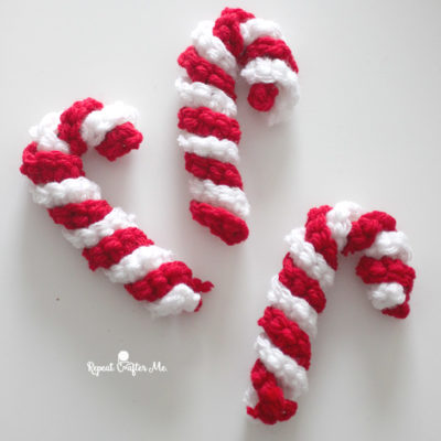 Easy Crochet Candy Canes
