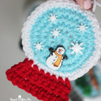 Crochet SnowGlobe Ornaments