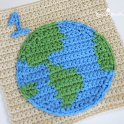 1 Earth – Crochet Quiet Book Page 1