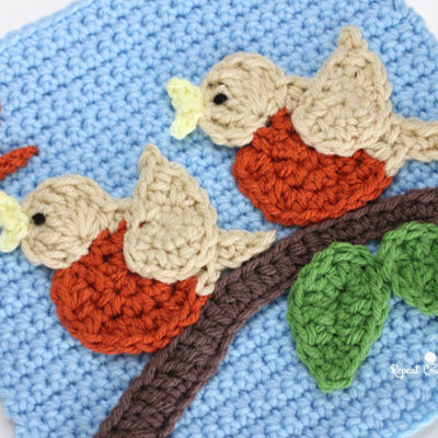 2 Birds – Crochet Quiet Book Page 2