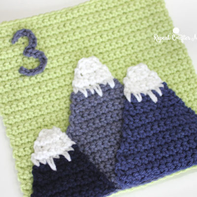 3 Mountains – Crochet Quiet Book Page 3