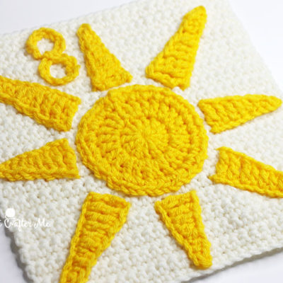 8 Sunrays – Crochet Quiet Book Page 8