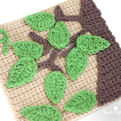 9 Leaves – Crochet Quiet Book Page 9