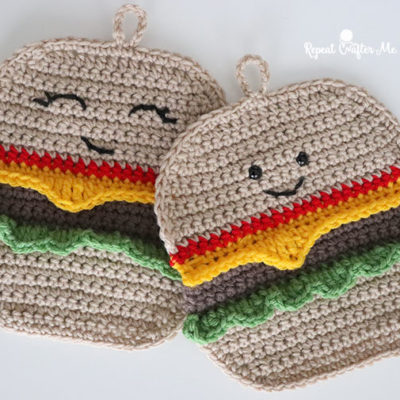 Crochet Hamburger HotPad